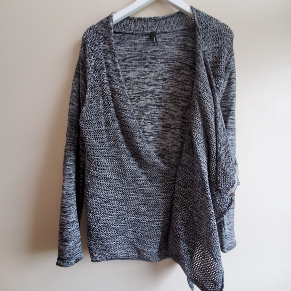 Jessica 3 ways to wear 100% Cotton Cardigan - Heather Grey color small size - Picture 4 of 12